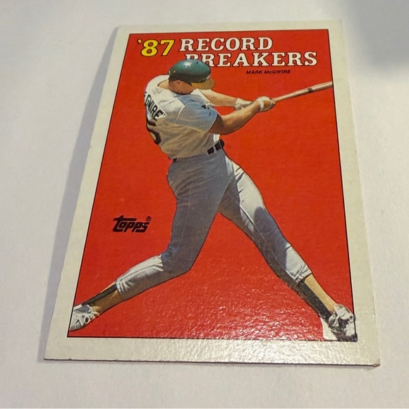 rare mark mcgwire baseball cards 1987 Topps #366 Mark McGwire Oakland Athletics Rookie Card